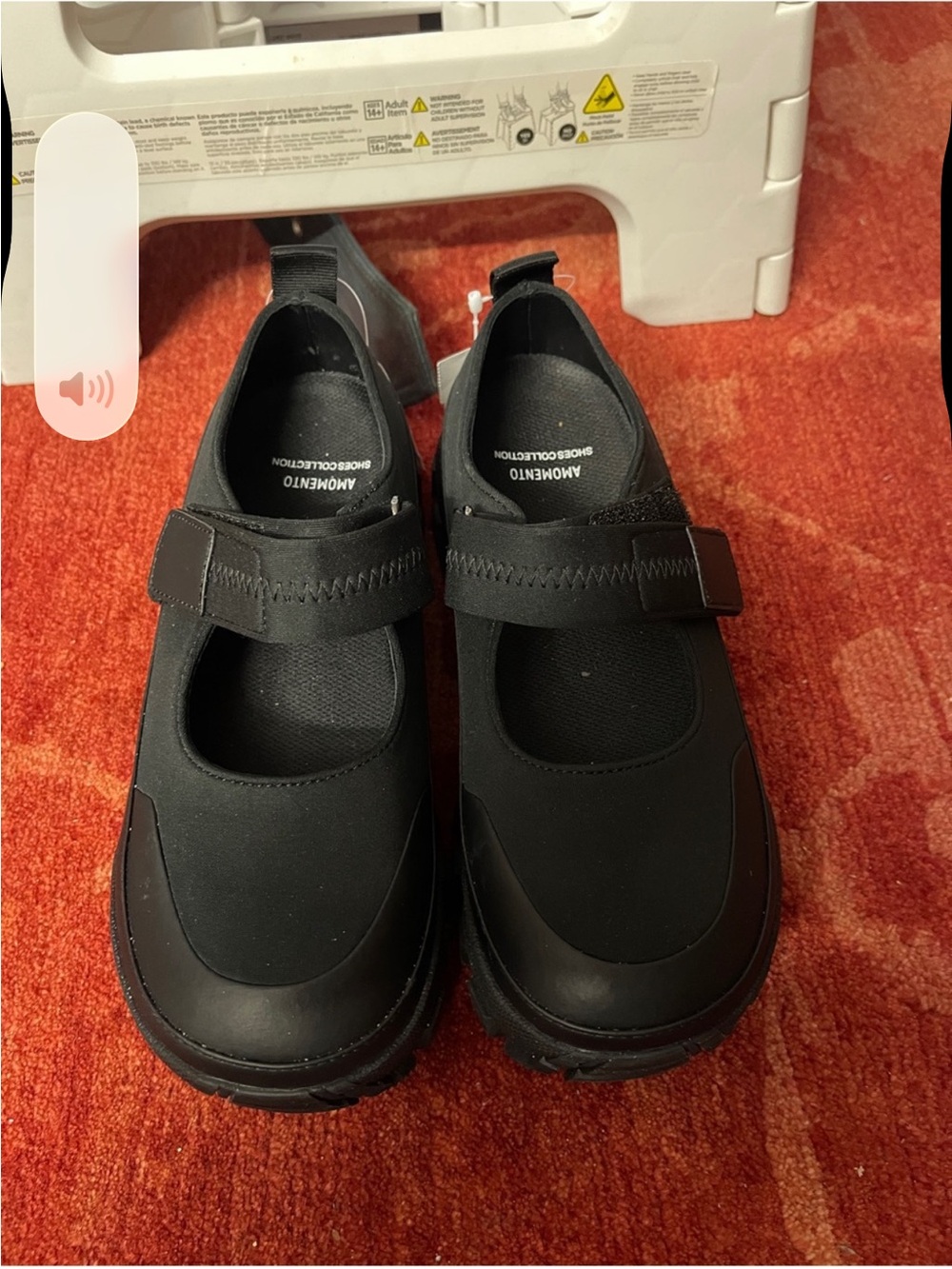 AMOMENTO Black Vibram Mary Jane Loafers. - Picture 11 of 16